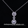 Solid silver dancingcz pendant diamond stone from china fashion jewelry supplier